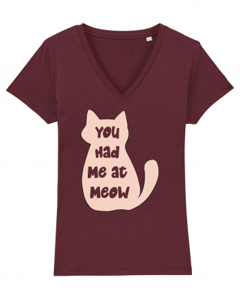 You had Me at Meow Burgundy