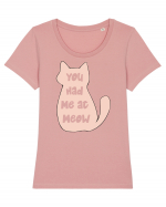 You had Me at Meow Tricou mânecă scurtă guler larg fitted Damă Expresser