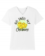 Go into my chickens Tricou mânecă scurtă guler V Bărbat Presenter