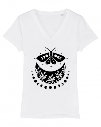 Mystic Moth Black White