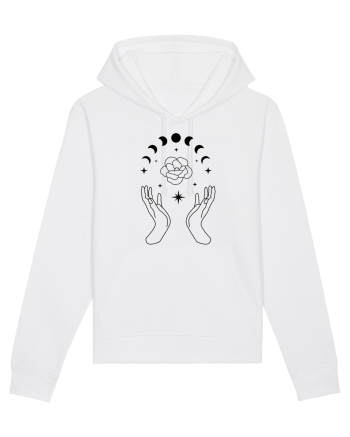 Mystic Moon Phases Hands White