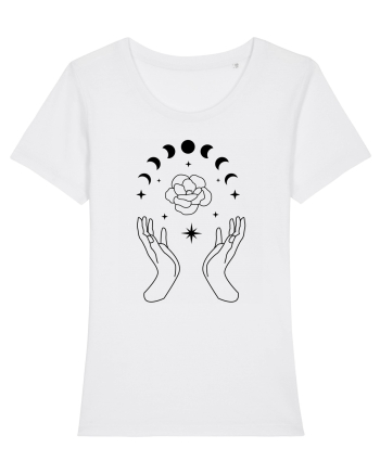 Mystic Moon Phases Hands White