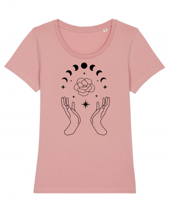 Mystic Moon Phases Hands Canyon Pink