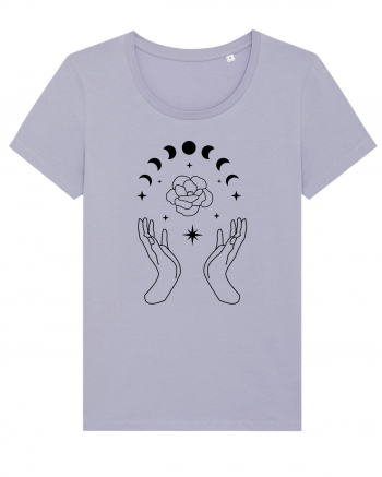 Mystic Moon Phases Hands Lavender