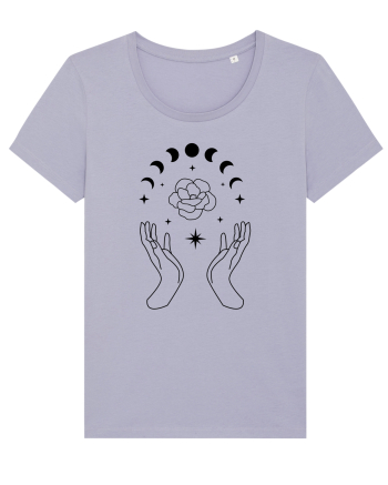 Mystic Moon Phases Hands Lavender