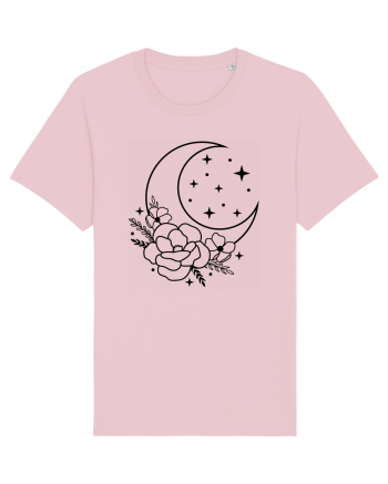 Mystic Moon Flowers Cotton Pink