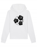 Mystic Flowers Black Hanorac Unisex Drummer