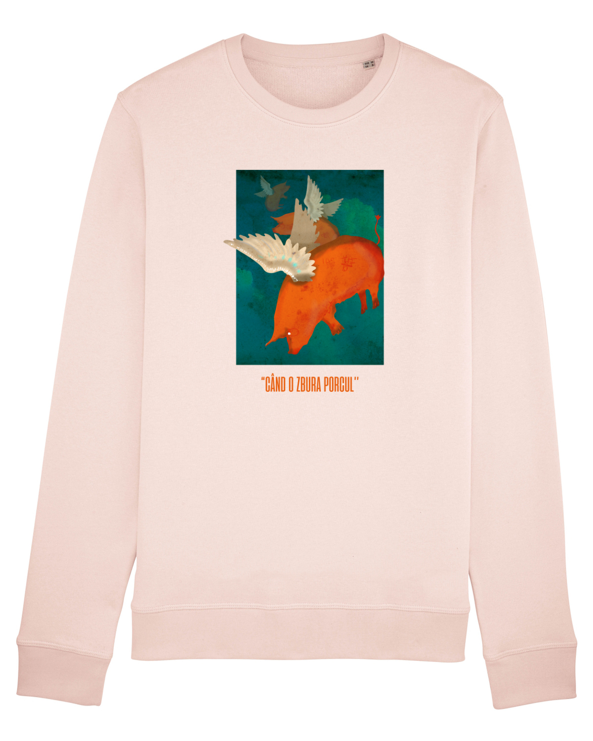 Bluză mânecă lungă Unisex Rise Candy Pink