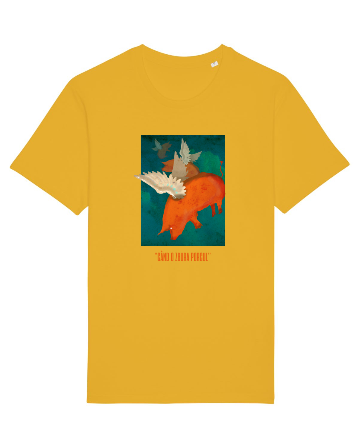 Tricou mânecă scurtă Unisex Rocker Spectra Yellow