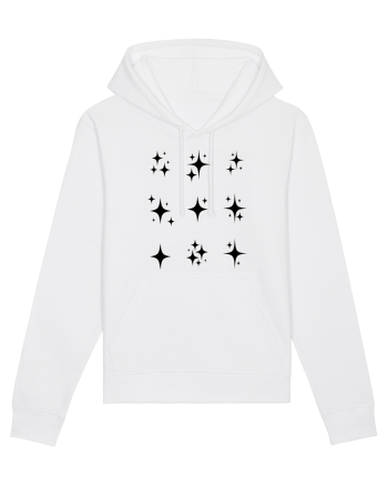Stars Sparkle black White