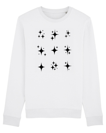Stars Sparkle black White