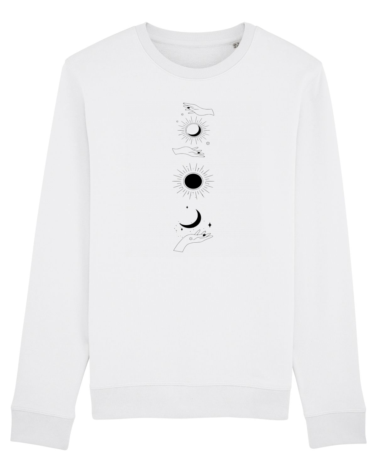 Bluză mânecă lungă Unisex Rise White