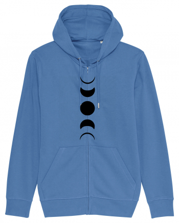 Moon Phases Bright Blue