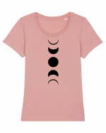 Moon Phases Tricou mânecă scurtă guler larg fitted Damă Expresser