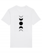 Moon Phases Tricou mânecă scurtă Unisex Rocker