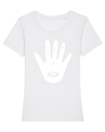 Esoteric Hand with Eye white White