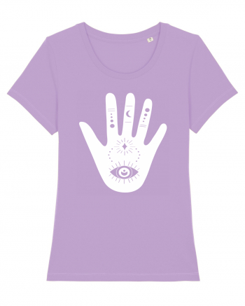 Esoteric Hand with Eye white Lavender Dawn
