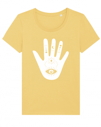 Esoteric Hand with Eye white Jojoba