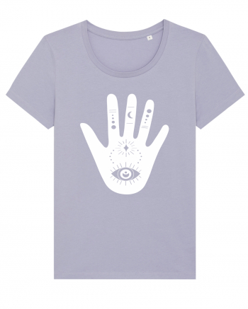 Esoteric Hand with Eye white Lavender