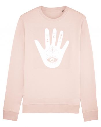 Esoteric Hand with Eye white Candy Pink