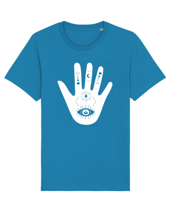 Esoteric Hand with Eye white Azur
