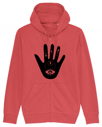 Esoteric Hand with Eye Black Carmine Red