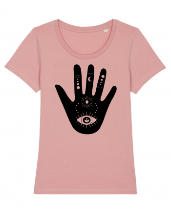 Esoteric Hand with Eye Black Canyon Pink