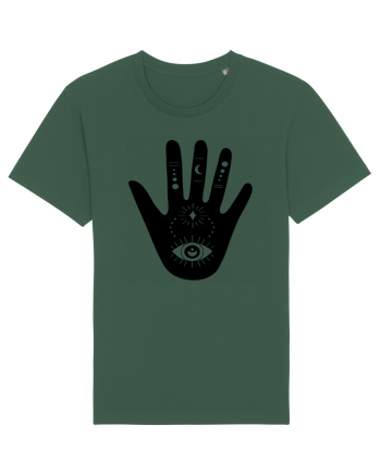 Esoteric Hand with Eye Black Bottle Green