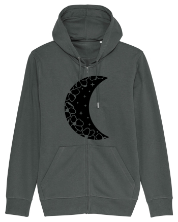Moon With Flowers black Anthracite