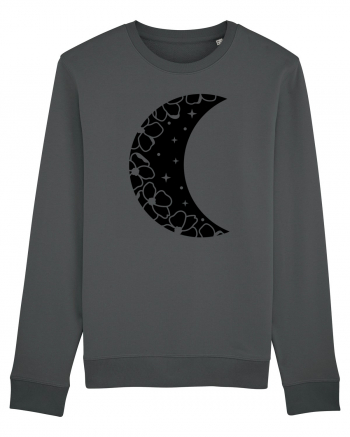 Moon With Flowers black Anthracite