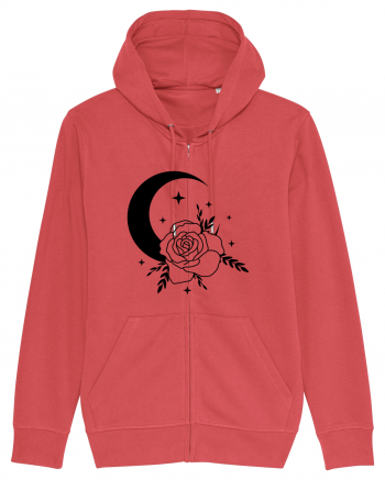 Celestial Moon Flower Black Carmine Red