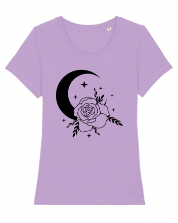 Celestial Moon Flower Black Lavender Dawn