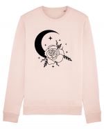 Celestial Moon Flower Black Bluză mânecă lungă Unisex Rise