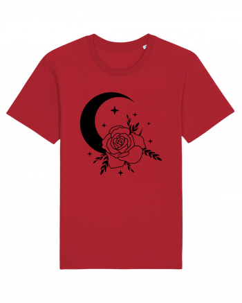 Celestial Moon Flower Black Red