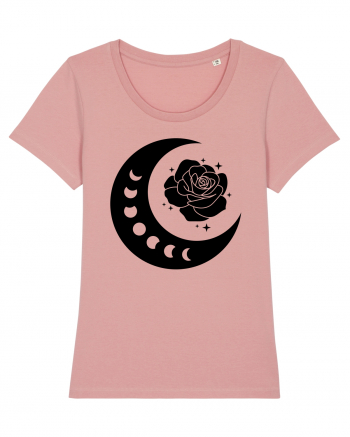 Celestial Moon Phases Flowers Black Canyon Pink