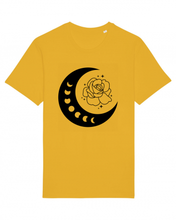 Celestial Moon Phases Flowers bw Spectra Yellow