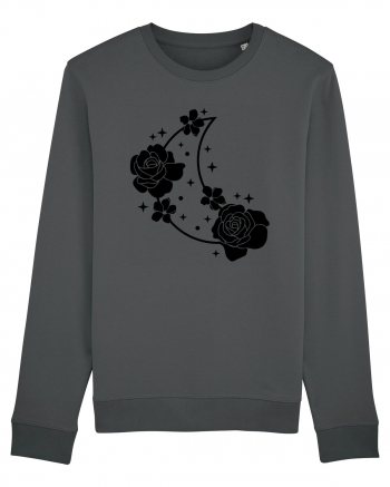 Celestial Moon Flowers Black Anthracite