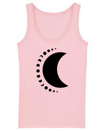 Fazele Lunii Moon Phases Black Cotton Pink