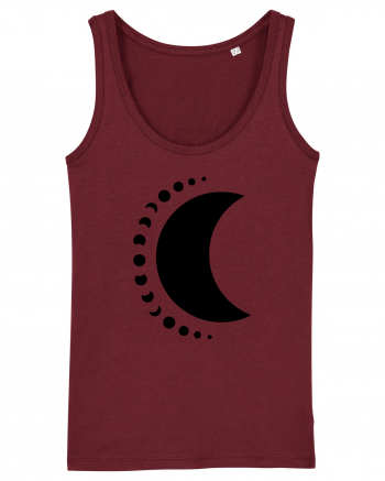 Fazele Lunii Moon Phases Black Burgundy