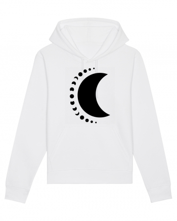 Fazele Lunii Moon Phases Black White