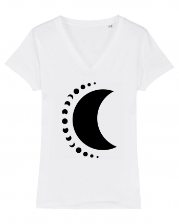 Fazele Lunii Moon Phases Black White