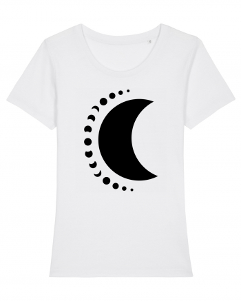 Fazele Lunii Moon Phases Black White