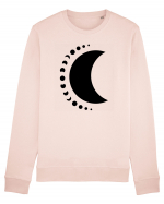 Fazele Lunii Moon Phases Black Bluză mânecă lungă Unisex Rise