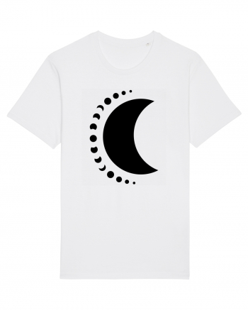 Fazele Lunii Moon Phases Black White