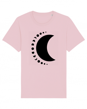 Fazele Lunii Moon Phases Black Cotton Pink