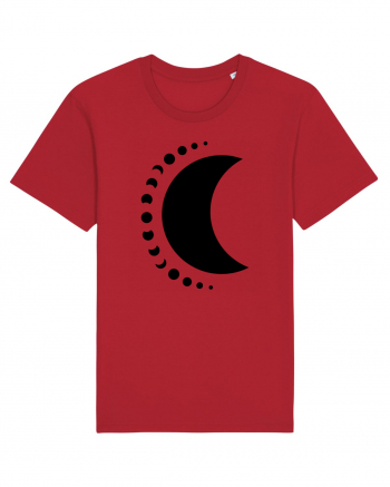 Fazele Lunii Moon Phases Black Red