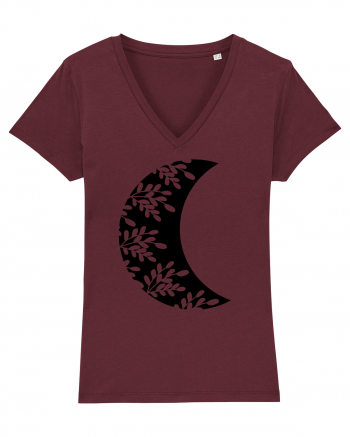 The Moon Luna black Burgundy