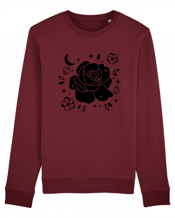 Celestial Flower black Burgundy