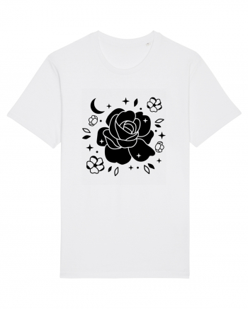 Celestial Flower black White