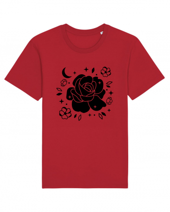 Celestial Flower black Red